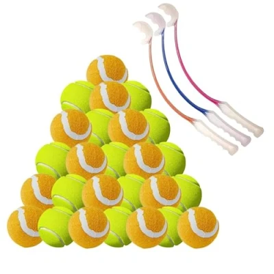 Image of Pets Instinct Mega Value Dog Ball Launcher Fetch Toy Tennis Thrower with 100 balls
