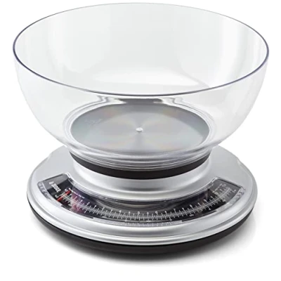 Image of Judge 5.0kg Chrome Kitchen Scale with Clear Bowl