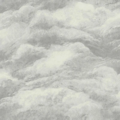 Image of Belgravia Décor Cloud Wallpaper Modern for Living Room, Bedroom, Hallway Decorative Luxury Nature Wall Paper with Dreamy Like Effect (Cloud,Silver)