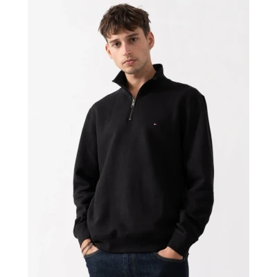 Image of Tommy Hilfiger Essential ZIP Sweatshirt, Men&#039;s, Size: Small, Black