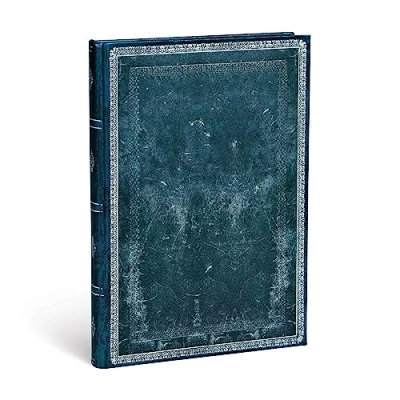 Image of Paperblanks Hardcover Journal Midnight Steel Address Book Midi (130 x 180 mm) (Old Leather Collection)