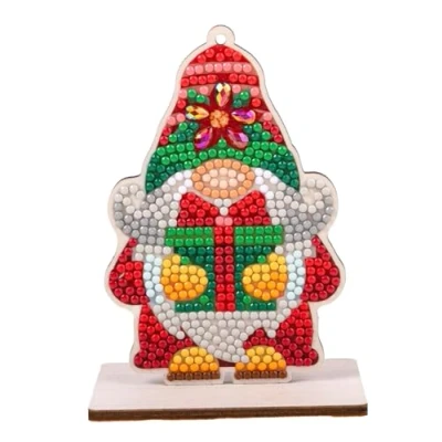 Image of CRYSTAL ART Gnome Buddy Christmas Tree Decoration