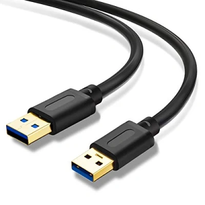 Image of Jelly Tang USB 3.0 A to Male Cable 1M,USB Double End Cord with Gold Plated Connector for Hard Drive Enclosures, DVD Player, Laptop Cooler (3Ft/1M)