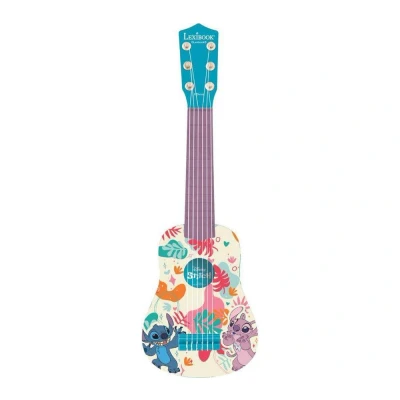 Image of Lexibook, Disney Stitch, My first guitar for children, 6 nylon strings, 53 cm / 21&#039;&#039;, Guide included, Blue, K200D