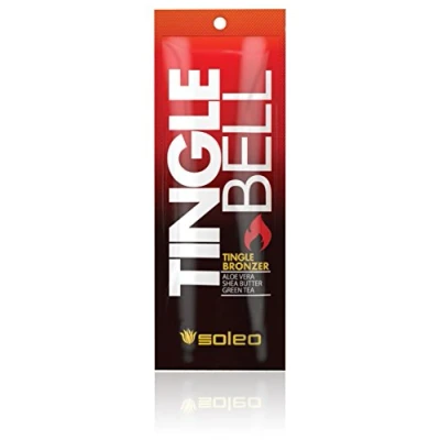 Image of Soleo tingle Bell bronzer sunbed tanning lotion cream 15ml sachet