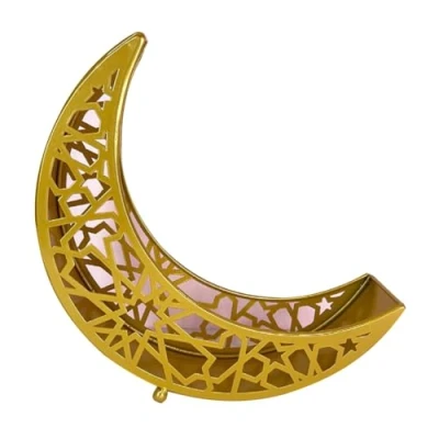 Image of FOLODA Moon Food Serving Tray Tableware Dessert Cake Dish Crescent Trays