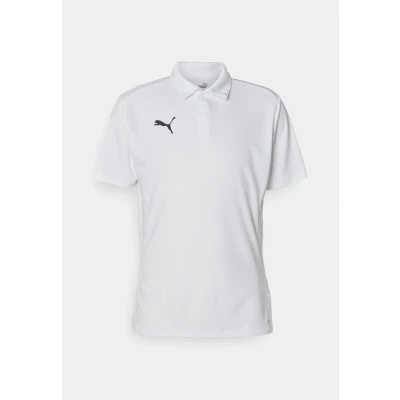 Image of Puma Teamgoal Polo shirt, Men&#039;s, Size: XL, White/black/feather gray