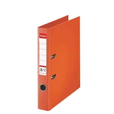 Image of Esselte No.1 50mm Plastic Lever Arch File Orange (Pack of 10)