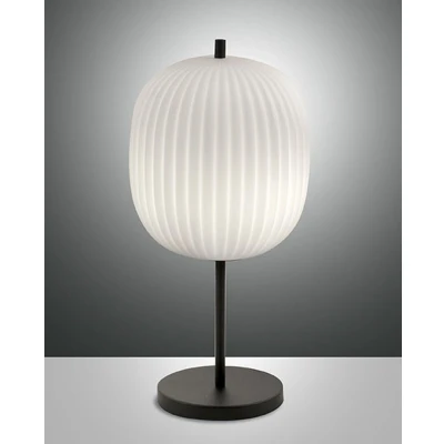 Image of Domizia Glass &amp; Crystal Lamp Black Glass, E27