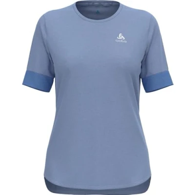 Image of ODLO CREW NECK RIDE 365 Sports Tshirt, Women&#039;s, Size: 4 6, Blue heron/persian jewel