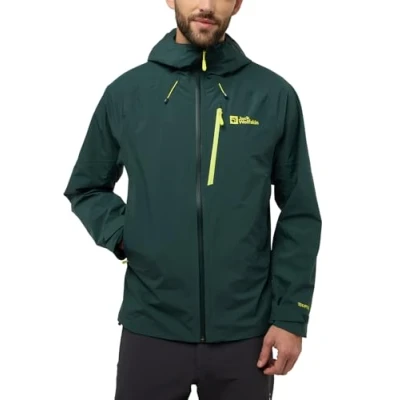 Image of Jack Wolfskin Men&#039;s Eagle Peak 2l JKT m Jacket, Black Olive, S