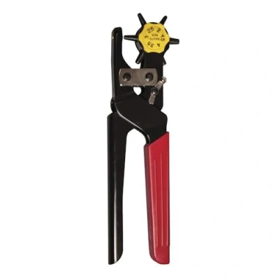 Image of Rayher Revolving Leather Punch Plier with Six Different Heads, Rotary Hole for Card Making, Scrapbooking and Crafts, 22599000