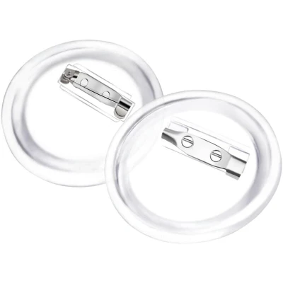 Image of vidaXL Button Badges Kit with Pins 100 Sets Acrylic 37 mm