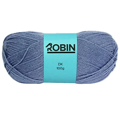 Image of Robin DK Double Knitting Acrylic Yarn/Wool 100g 145 Blue Mist