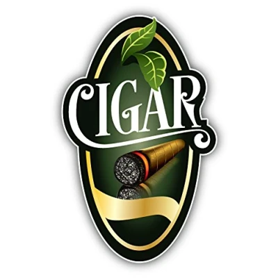 Image of Postwalldecor Cigar Label Car Bumper Sticker Decal 8 x 12 cm