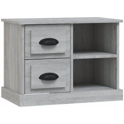 Image of vidaXL Bedside Cabinet Grey Sonoma 60x35.5x45 cm
