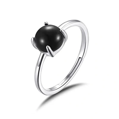 Image of Philip Jones Black Onyx Adjustable Ring