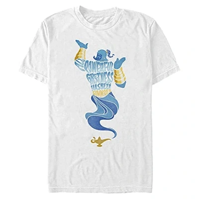 Image of Disney Aladdin Live Action Another All Powerful Genie Organic Short Sleeve T Shirt, White, S