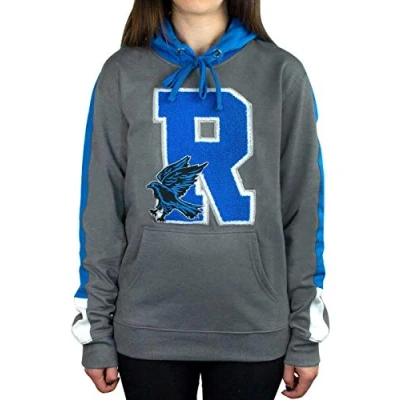 Image of Harry Potter Hogwarts Ravenclaw R Patch Logo Premium Hoody/Hoodie Black