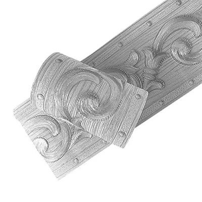 Image of no branded D Simplemuji PVC Self Adhesive Silver 3D Flowers Waterproof Wall Border Decor Removable Kitchen Bathroom Tiles Stciker 10cm by 5meters