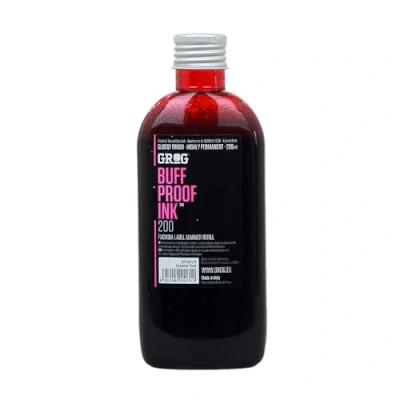 Image of Grog Buff Proof Ink 200ml Supplied by Graff City (Splatter Red BPI 23)