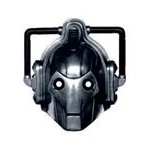 Image of Star Cutouts Printed Card Mask of Cyberman