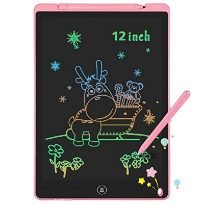 Image of GUYUCOM LCD Writing Board Toy from 2 3 4 5 6 Years Old Boy Girl 12 Inch Children Colourful Painting Magic Aged Girls