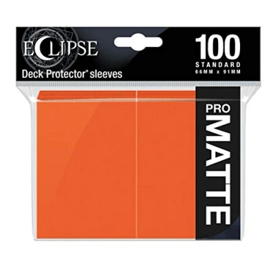 Image of Ultra Pro E 15619 Eclipse Standard Matte Sleeves 100 Pack Pumpkin Orange