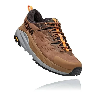 Image of HOKA Unisex Sky Kaha Low GTX Men&#039;s Hiking Shoe, Otter Persimmon Orange, 9.5 UK