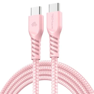 Image of USB C to Charger Cable 60W STRONG Braided Fast Charging Type Data Lead Compatible with iPhone 15, iPad Pro 2022, 10th MacBook Pro, Samsung S24/S23/S21/A14, Pixel 8 [1M]
