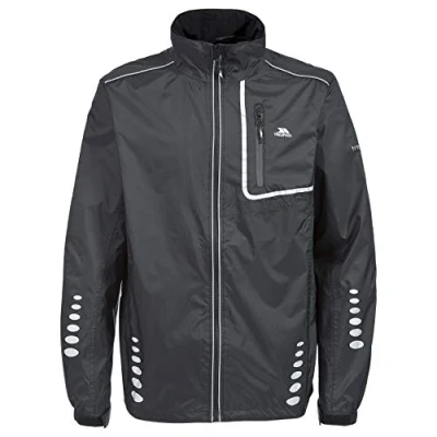 Image of Trespass Waterproof Axle Men&#039;s Outdoor Cycling Jacket available in Black 2X Small