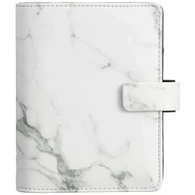 Image of Filofax Patterns Marble Pocket organiser, white