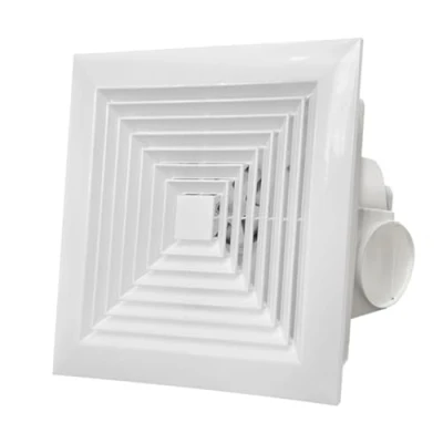 Image of Ventilation Extractor Fan, 6 10inch Square Ceiling Wall Mount Exhaust Blower Kitchen Bathroom Fan 220V 8inch