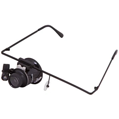 Image of Levenhuk Zeno Vizor G1 Monocular Magnifying Glasses with 20x Magnification Power and LED Light