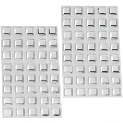 Image of Uni Fine Clear Rubber Feet, Non Slip Door Bumpers Self Adhesive Bumper Pads Square Soft Protective Furniture Cushion Dots for Cabinet Door/Drawer/Glass/Wall (80Pcs)