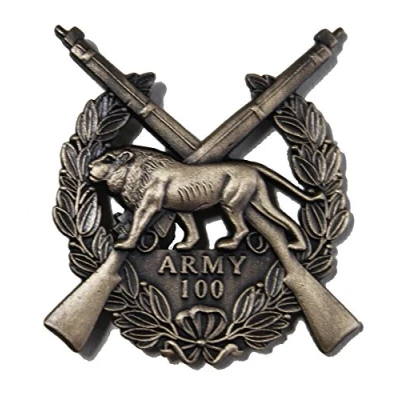 Image of Issue British Army 100 Metal Shooting Badge