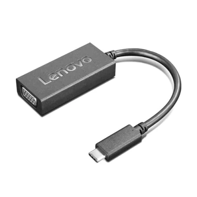 Image of Lenovo 4X90M42956 video cable adapter VGA (D Sub) USB Type C Black