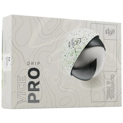 Image of Vice Pro Golf Balls (2025 Model) (Lime/Black Drip)