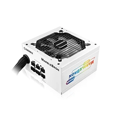 Image of Enermax MARBLEBRON ATX ARGB Gaming PC Power Supply 850W 80Plus Bronze (Semi Moduular) Ribbon Cable, EMB850EWT W RGB, White