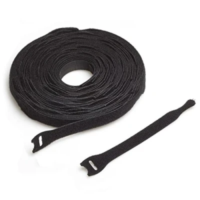Image of VELCRO® Brand Cable Ties One Wrap Double Sided Straps 13mmx200mm Black 10 Pieces
