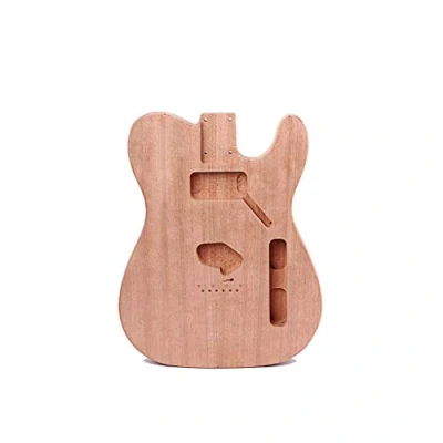 Image of Alnicov Unfinished Electric Guitar Body for Fender Telecaster DIY Accessory Mahogany Wood With Humbuck Pickup Hole