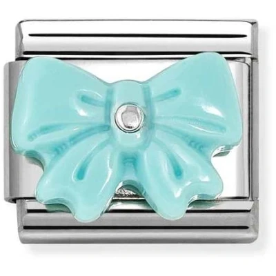 Image of Nomination Turquoise Bow Charm