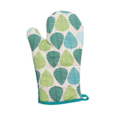 Image of Premier Housewares Leaf Single Oven Glove Green