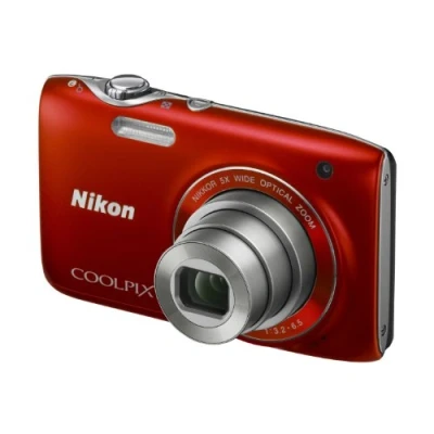 Image of Nikon COOLPIX S3100 Compact Digital Camera Red (14MP, 5x Optical Zoom) 2.7 inch LCD (Renewed)