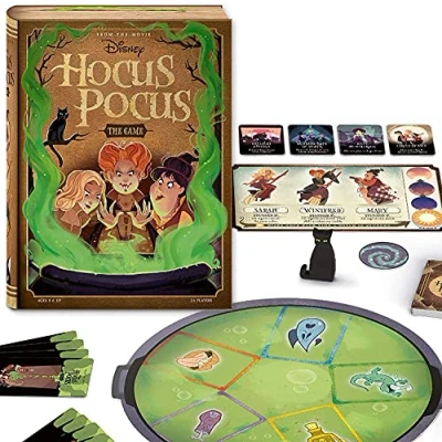 Image of Ravensburger Disney Hocus Pocus Strategy Board Game for Kids &amp; Adults Age 8 Years and Up 2 to 6 Players, Black