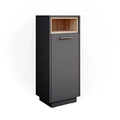Image of Vicco Midi cabinet Beatrice, Anthracite, 38 x 93 cm