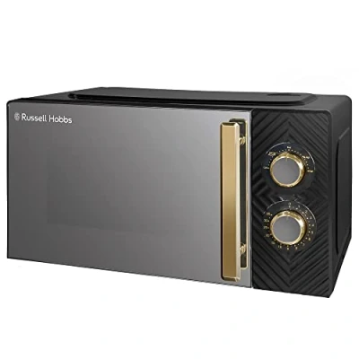 Image of Russell Hobbs RHMM723B 17L Manual Groove Microwave Black