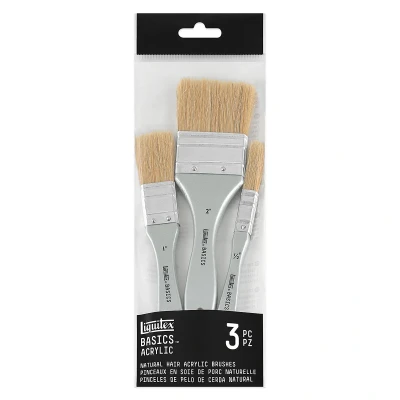 Image of Liquitex Brush, Multicoloured, Pinsel Set 3 Schweineborstenpinsel