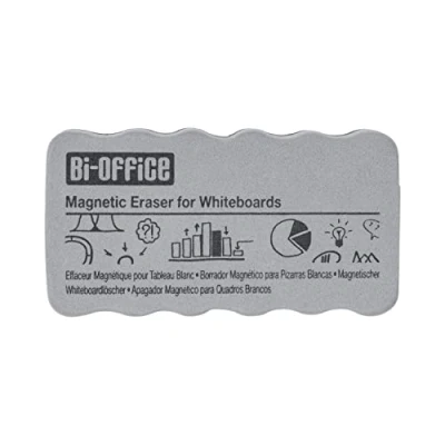 Image of Bi Office Light Weight Magnetic Board Eraser, Grey, 105 x 55 23 mm
