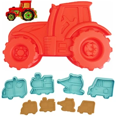 Image of NC Taizer Tractor Car Mould Silicone Cake for Baking Children&#039;s Birthday Moulds 3D Motif Ice Chocolate Bread Dessert Pudding htljdgmj 23